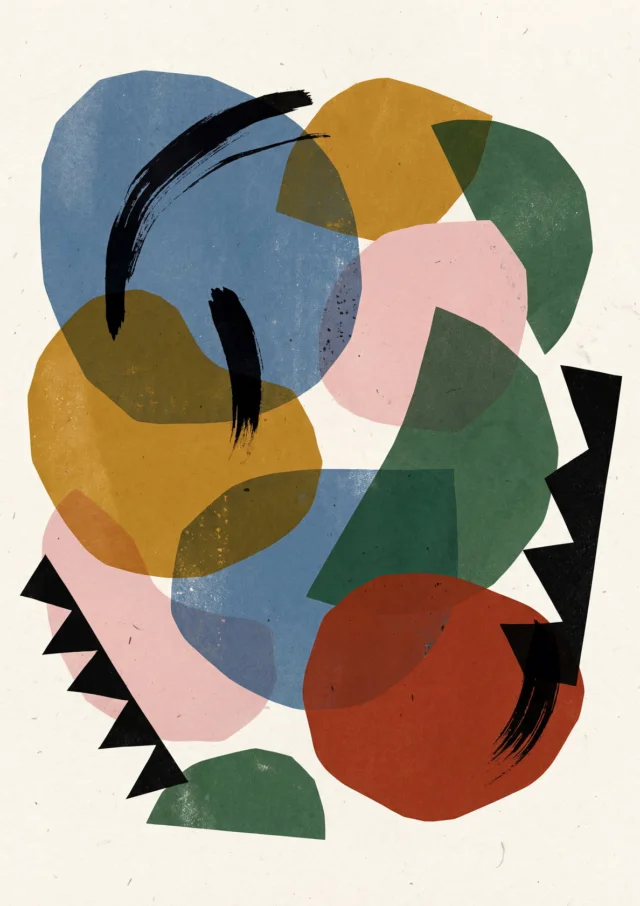 Painted Motif Assembly Artwork | FineCult