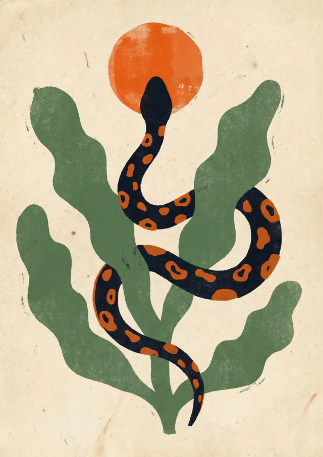 Serpentine Solstice Bloom Artwork | FineCult