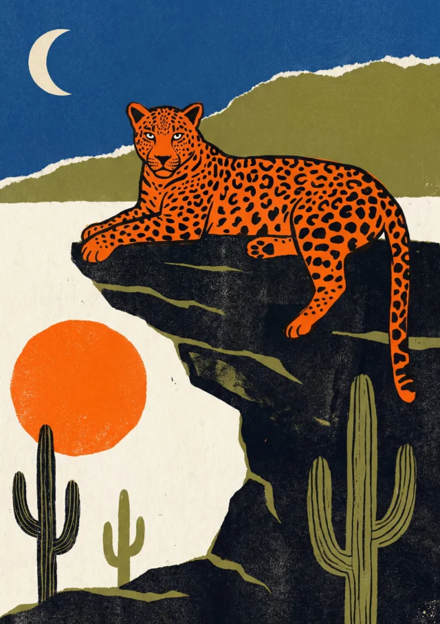 Desert Monarch Resting Artwork | FineCult