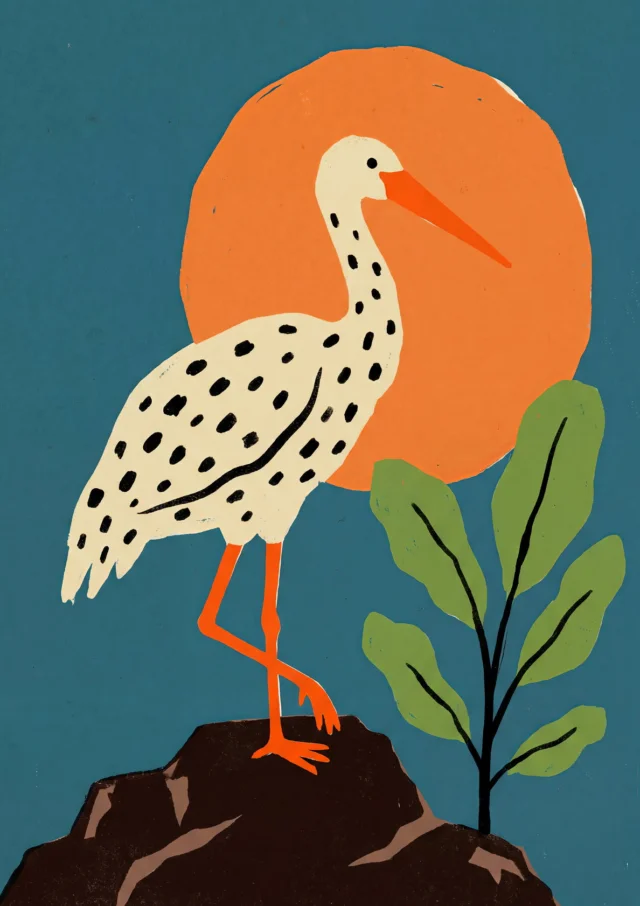 Solstice Heron Vigil Artwork | FineCult