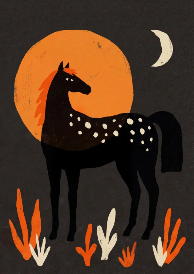 Umbral Equine Eclipse Artwork | FineCult