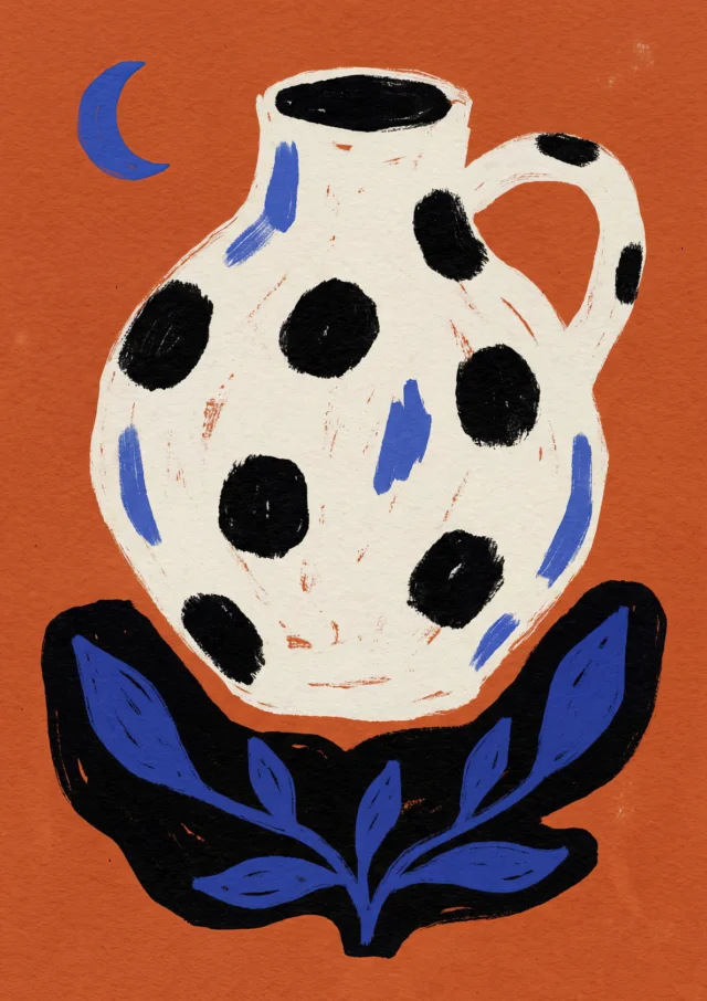 Lunar Spotted Vessel Artwork | FineCult