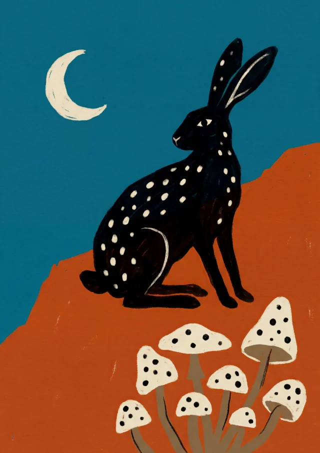 Hares Lunar Haven Artwork | FineCult