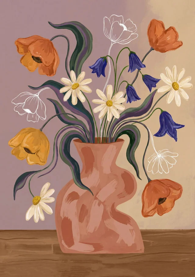 Wildflower Solstice Meadow Artwork | FineCult