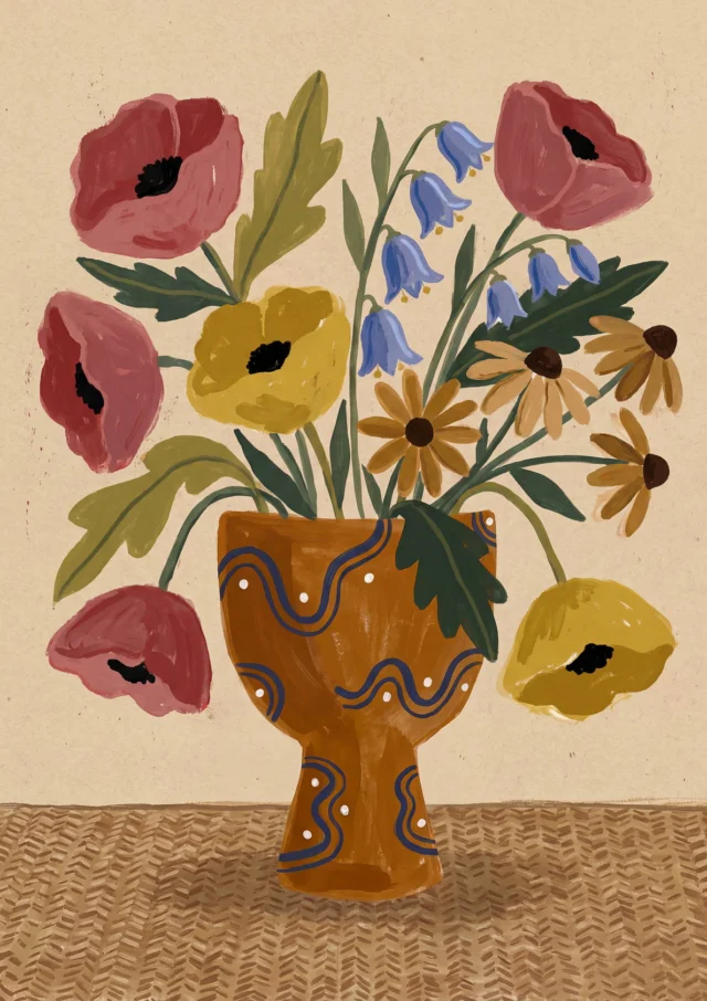 Amber Vase Allegory Artwork | FineCult