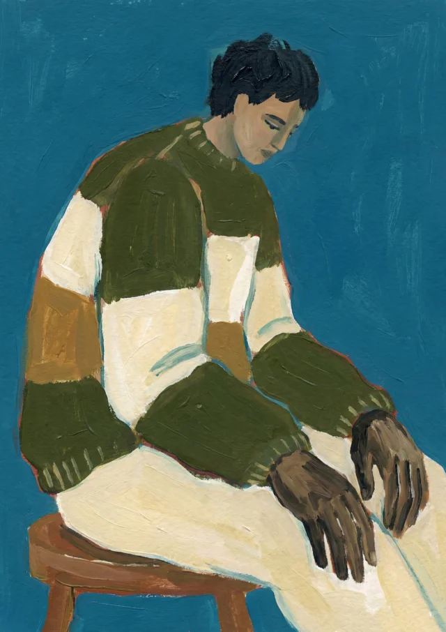 Solitary Knit Hues Artwork | FineCult
