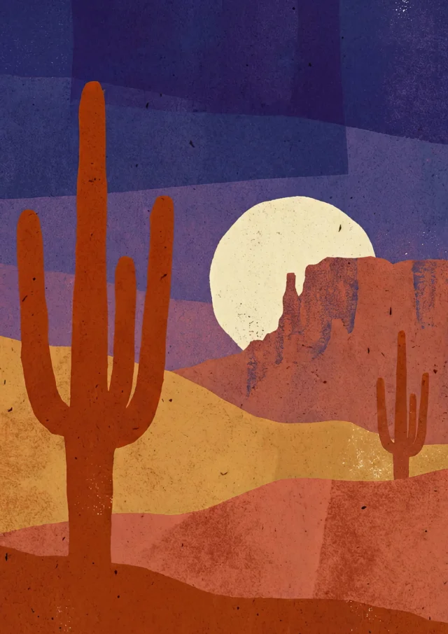 Midnight Mesas Artwork | FineCult