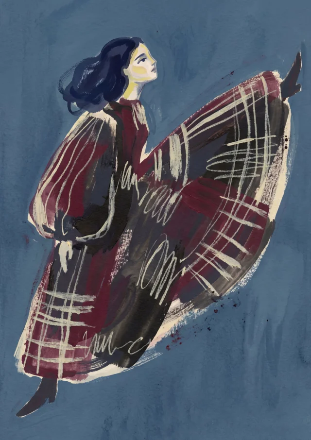 Gilded Plaid Waltz Artwork | FineCult